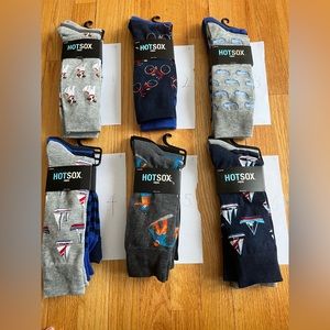 New 3 Pairs Hot Sox Mens Crew Socks Golf Socks Dress Socks 7-12